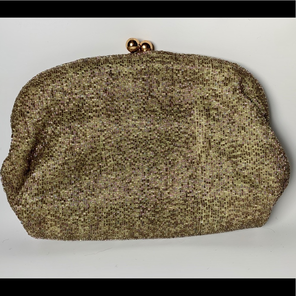 Vintage 1940’s Josef hand beaded evening clutch